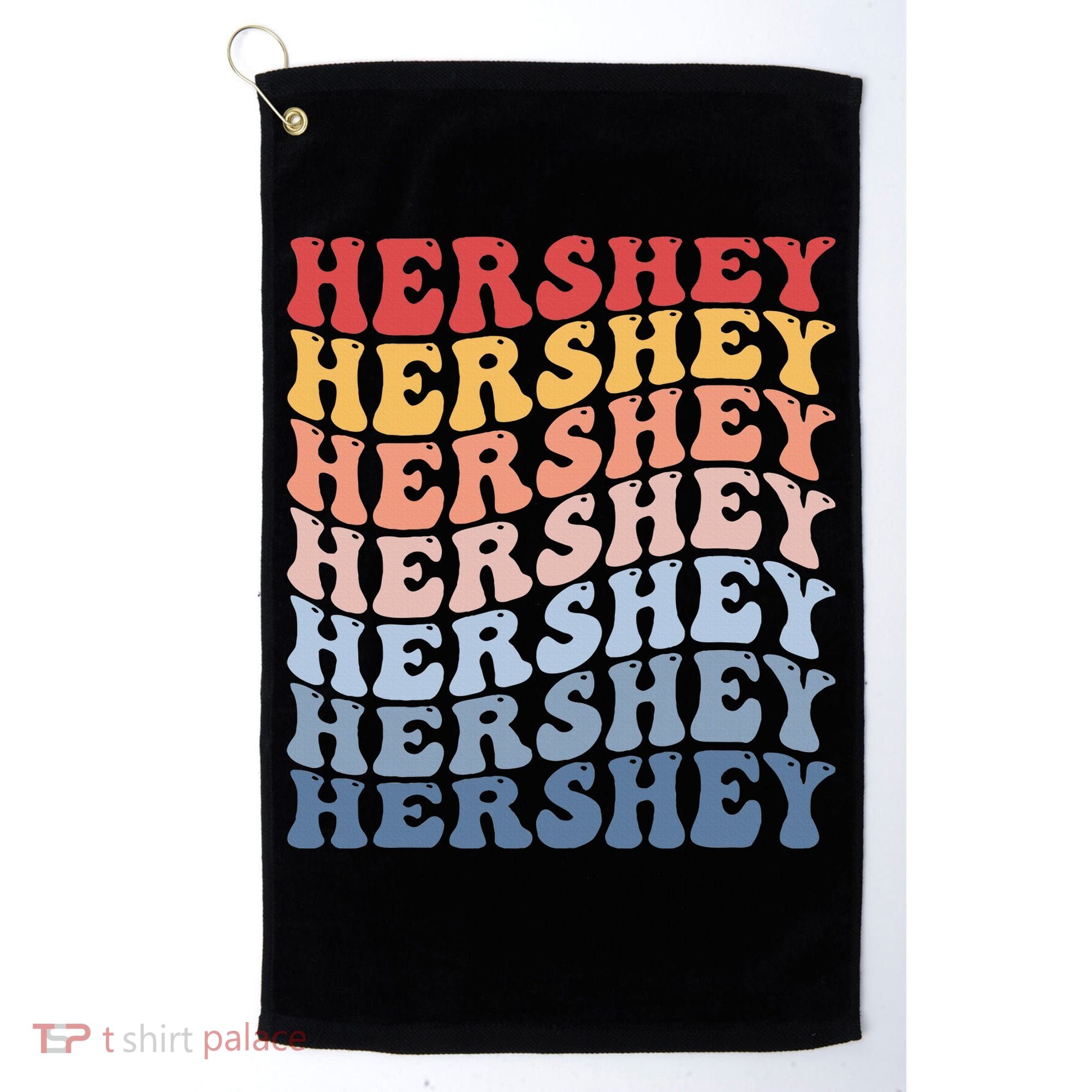 Hershey City Groovy Retro Golf Towel