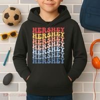 Hershey City Groovy Retro Kids Hoodie thumb 2