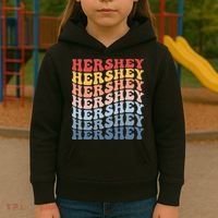 Hershey City Groovy Retro Kids Hoodie thumb 3
