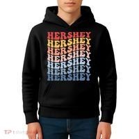 Hershey City Groovy Retro Kids Hoodie thumb 4