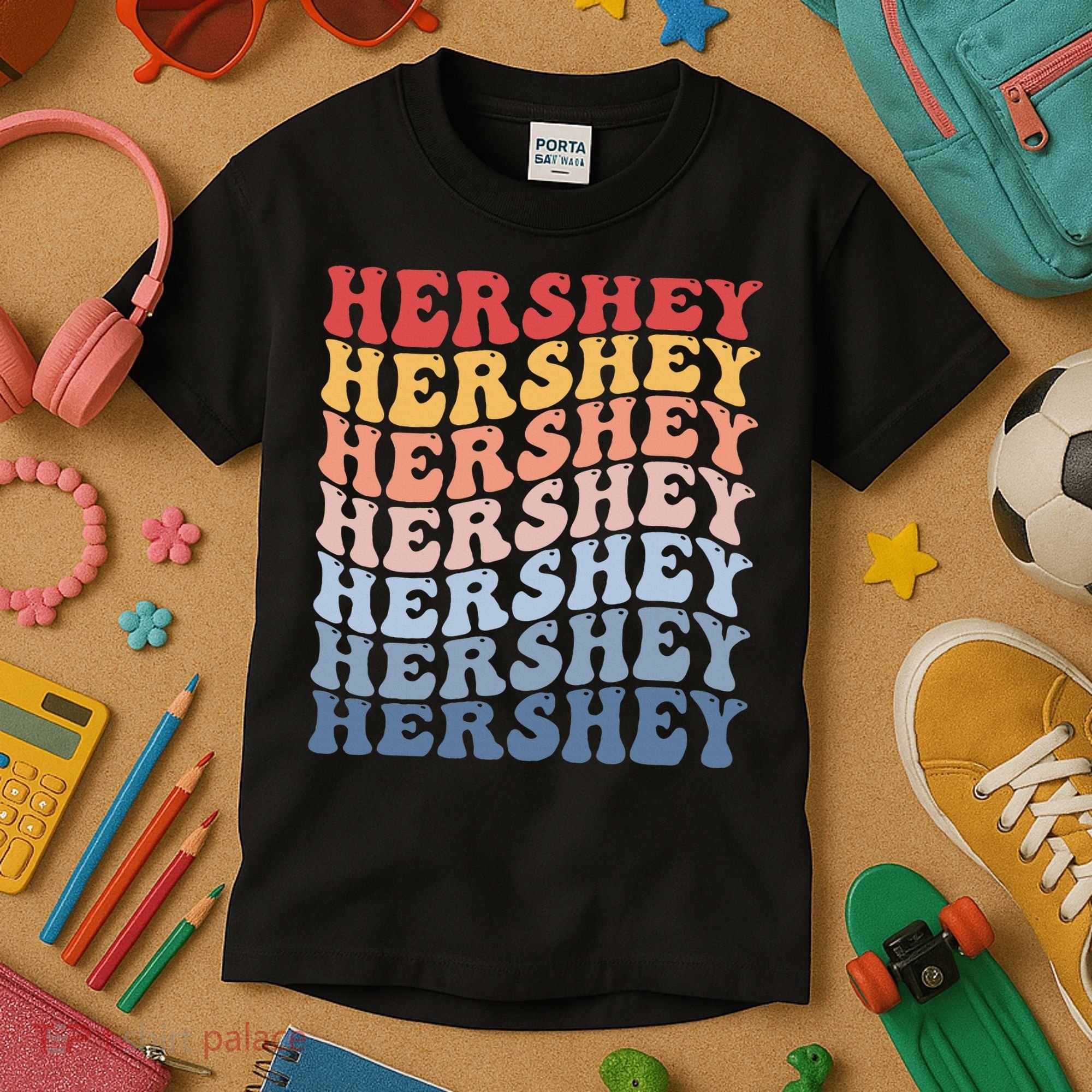 Hershey City Groovy Retro Kids T-Shirt
