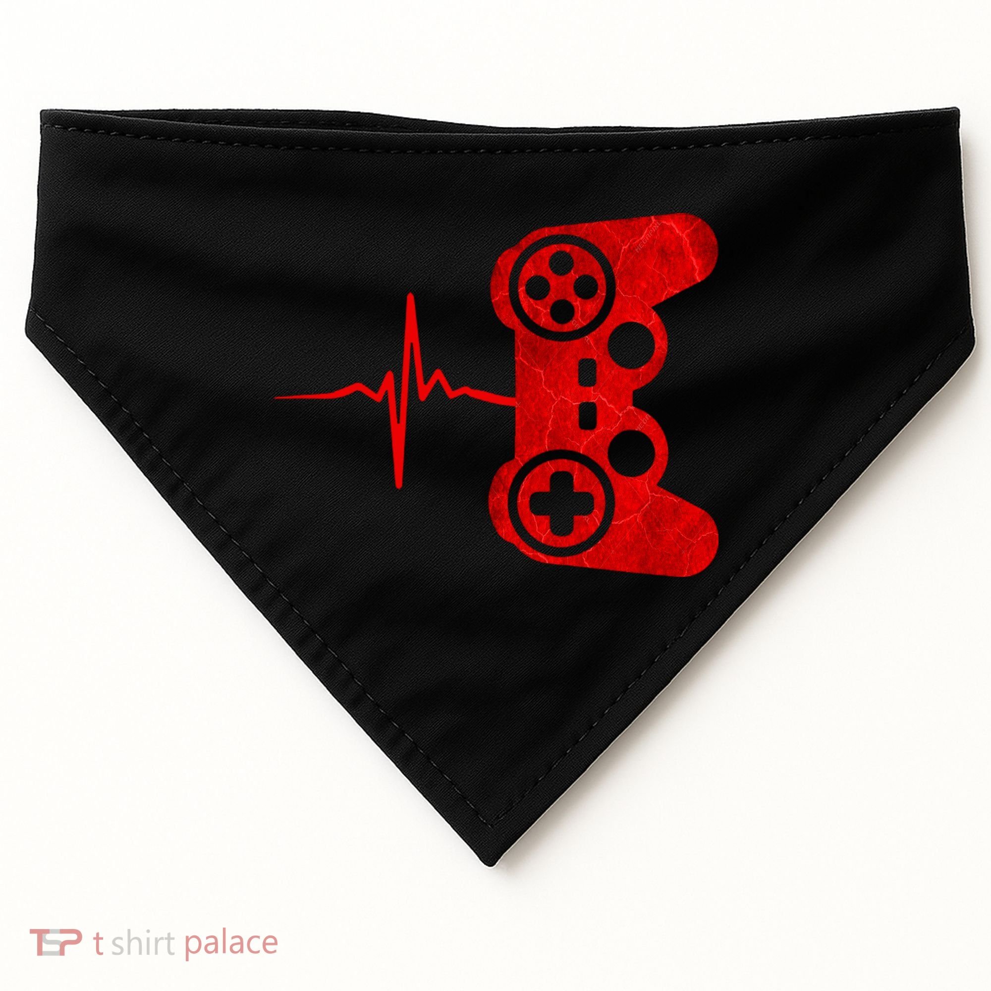 Heartbeat Controller Gamer USA-Made Doggie Bandana