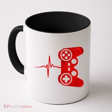 Heartbeat Controller Gamer Coffee Mug