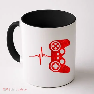 Heartbeat Controller Gamer Coffee Mug