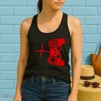Heartbeat Controller Gamer Women's Tank Top thumb 2