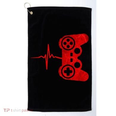 Heartbeat Controller Gamer Golf Towel