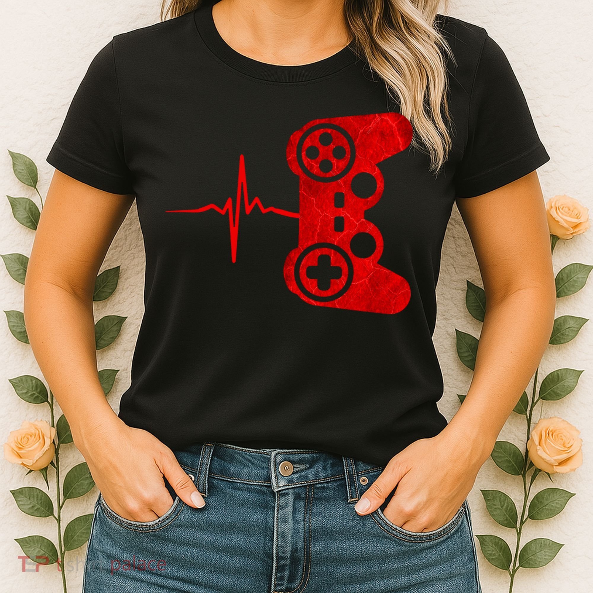 Heartbeat Controller Gamer Women's T-Shirt