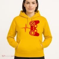 Heartbeat Controller Gamer Hoodie thumb 5