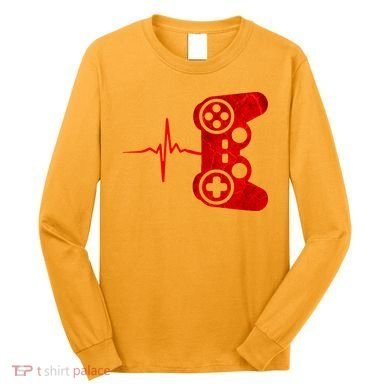 Heartbeat Controller Gamer Long Sleeve Shirt