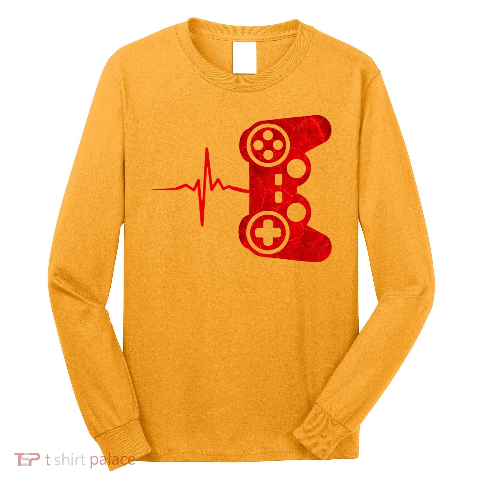 Heartbeat Controller Gamer Long Sleeve Shirt