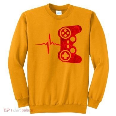 Heartbeat Controller Gamer Sweatshirt