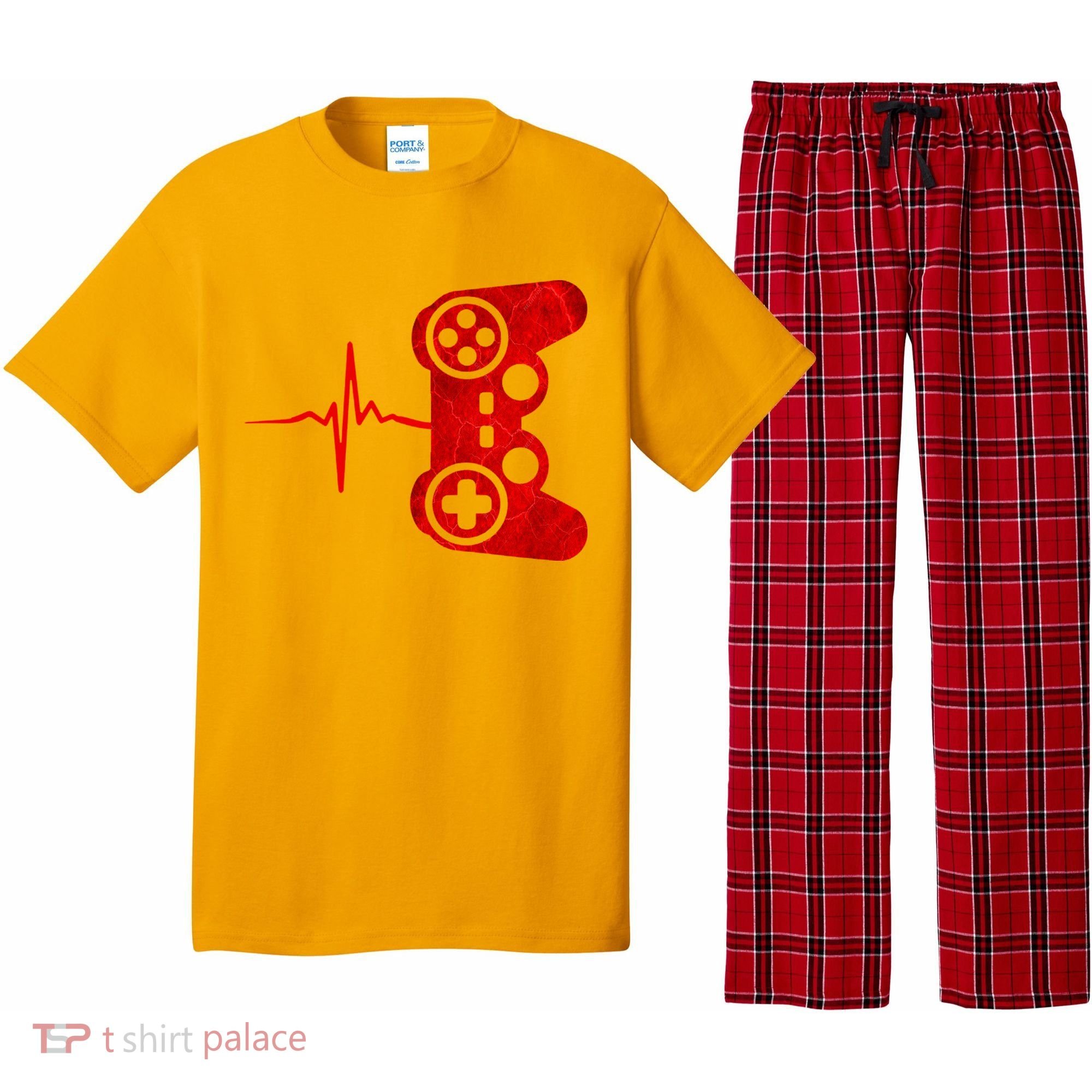 Heartbeat Controller Gamer Pajama Set
