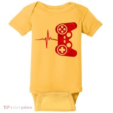Heartbeat Controller Gamer Baby Bodysuit