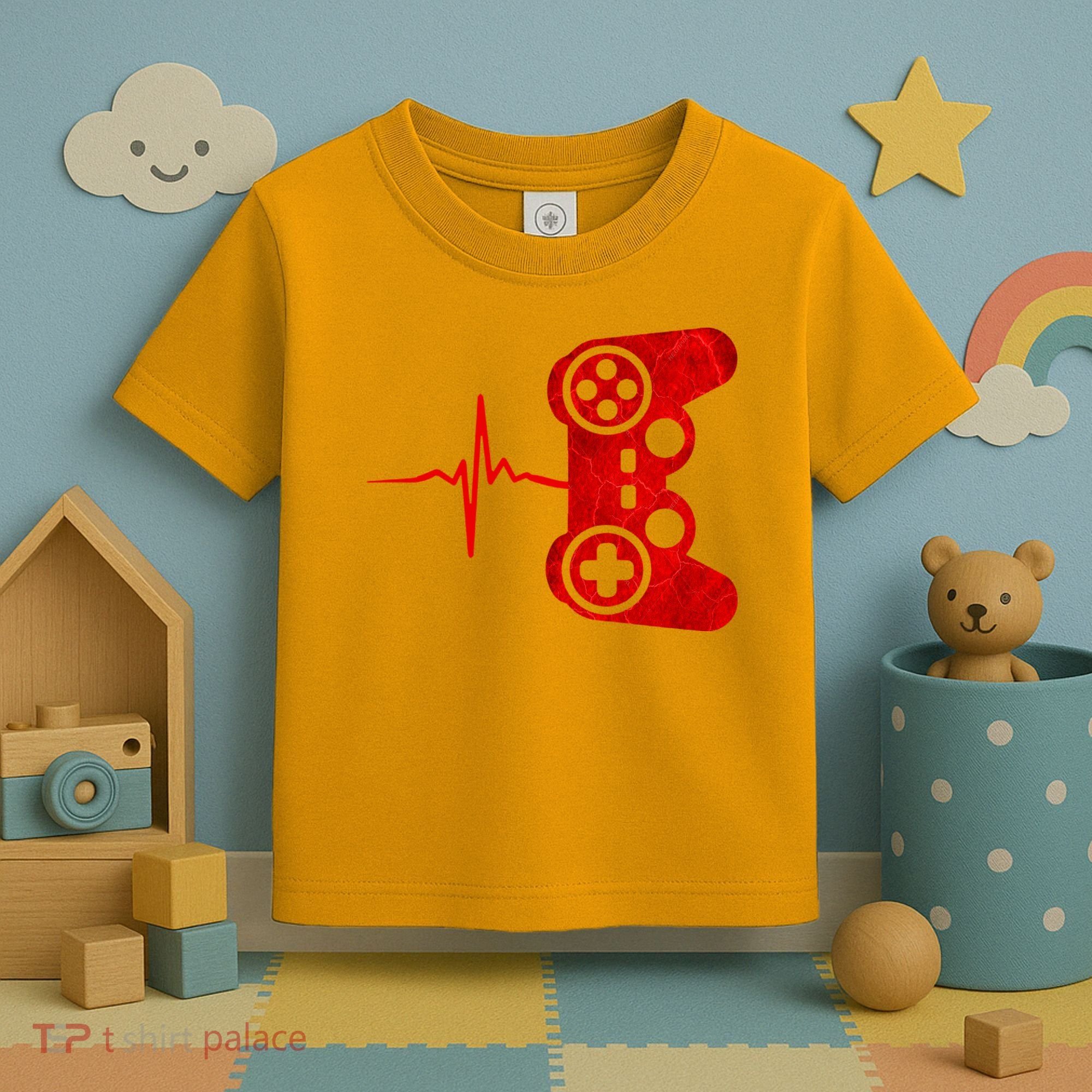 Heartbeat Controller Gamer Toddler T-Shirt