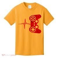 Heartbeat Controller Gamer Kids T-Shirt thumb 0
