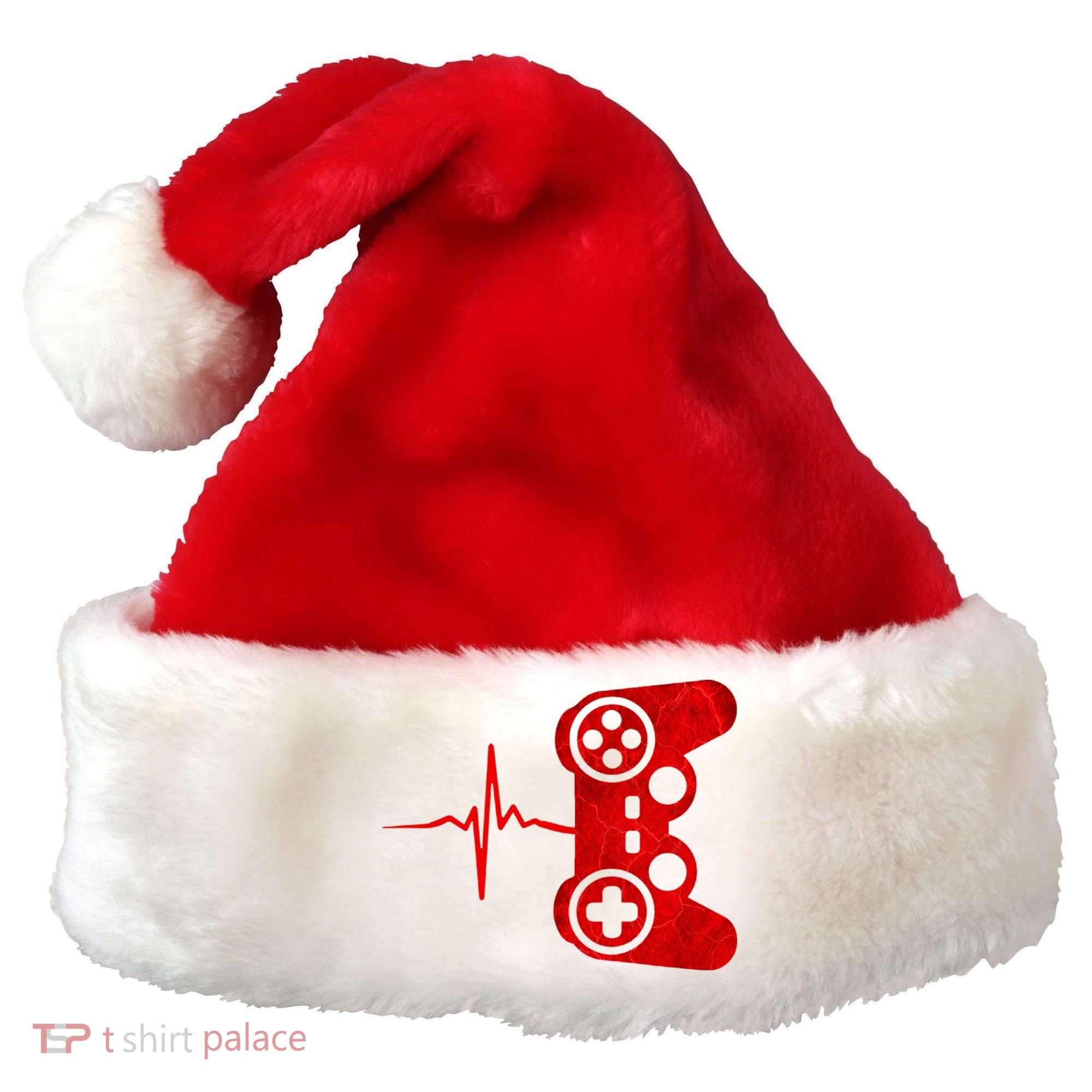 Heartbeat Controller Gamer Santa Hat