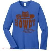 Howdy Cowboy Gift Women's Long Sleeve Shirt thumb 0