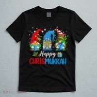 Happy Chrismukkah Gnomes Merry Christmas And Happy Hanukkah T-Shirt thumb 5
