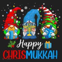 Happy Chrismukkah Gnomes Merry Christmas And Happy Hanukkah Hat thumb 2