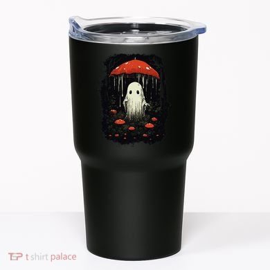 Halloween Cottagecore Ghost Mushroom Spooky Tumbler