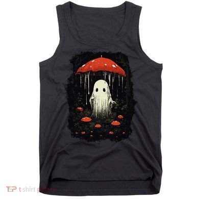 Halloween Cottagecore Ghost Mushroom Spooky Tank Top