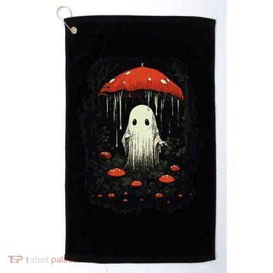 Halloween Cottagecore Ghost Mushroom Spooky Golf Towel