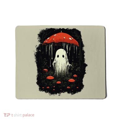 Halloween Cottagecore Ghost Mushroom Spooky Mousepad