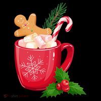 Hot Chocolate Gingerbread Christmas Coffee Mug thumb 5