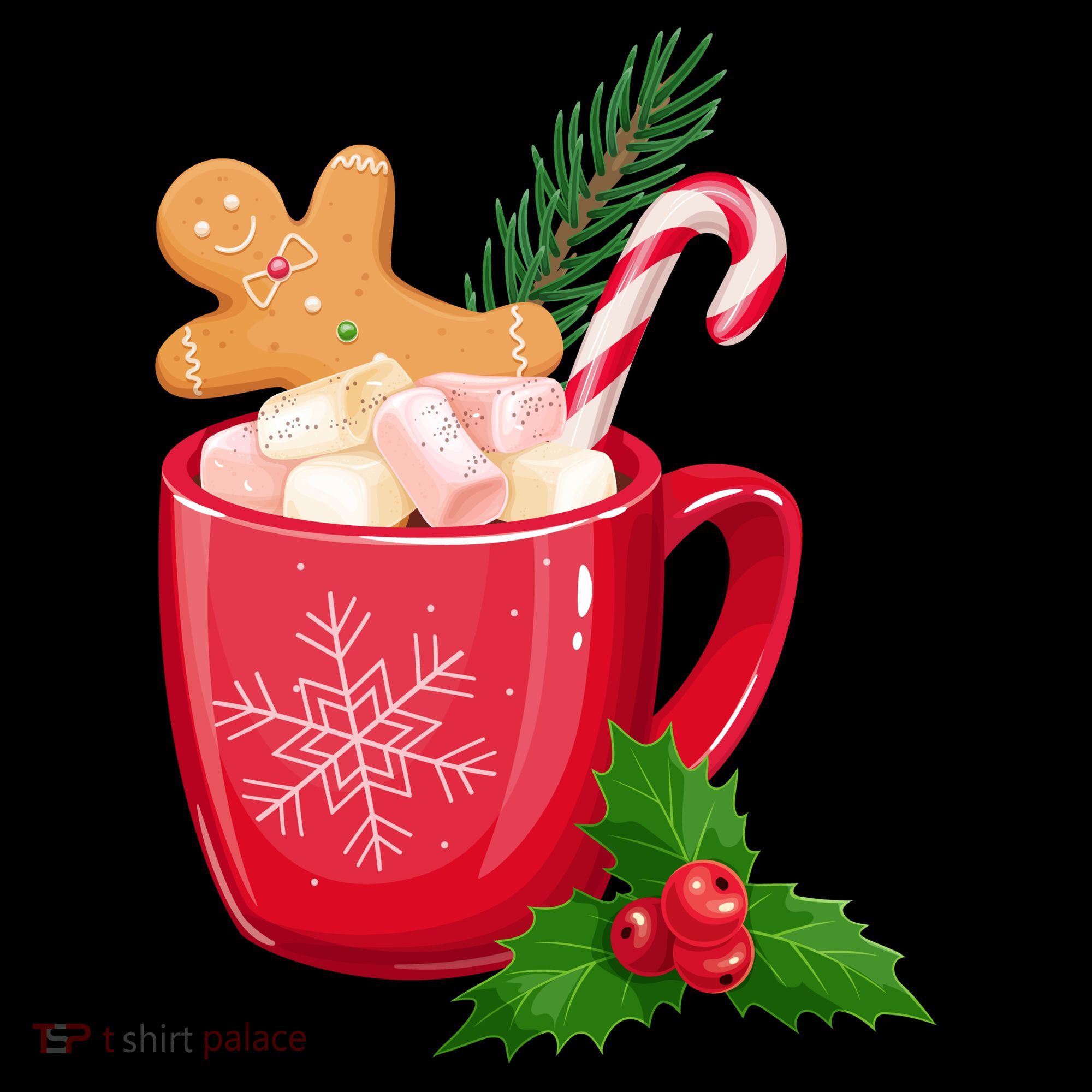 Hot Chocolate Gingerbread Christmas Coffee Mug