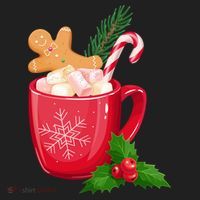 Hot Chocolate Gingerbread Christmas Tumbler thumb 3