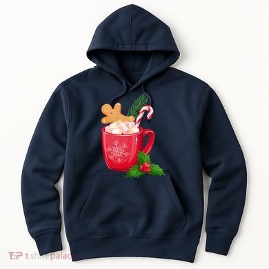 Hot Chocolate Gingerbread Christmas Hoodie