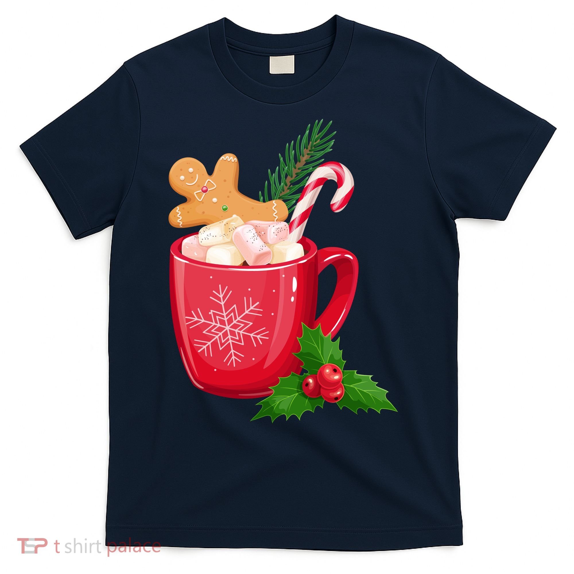 Hot Chocolate Gingerbread Christmas T-Shirt