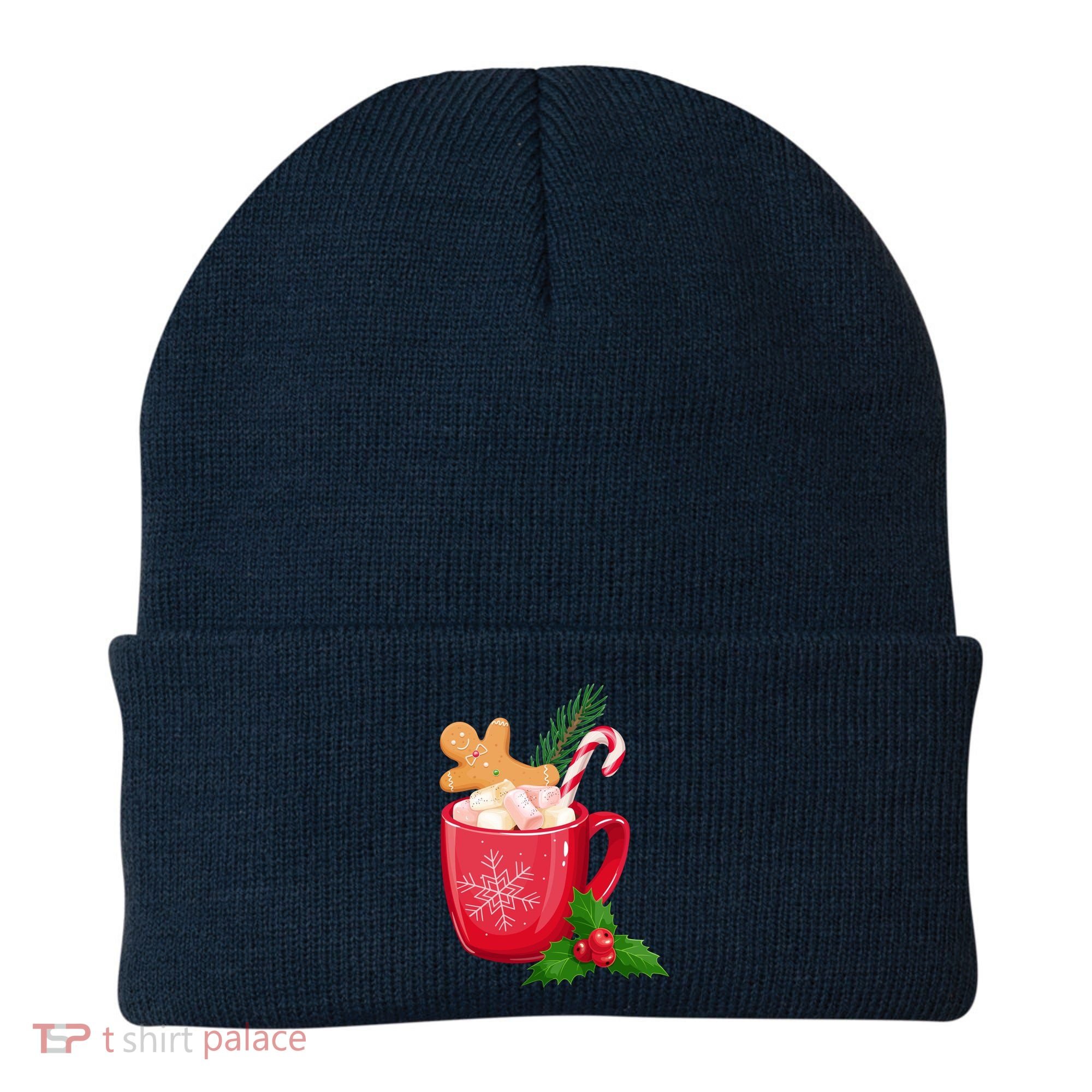 Hot Chocolate Gingerbread Christmas Beanie