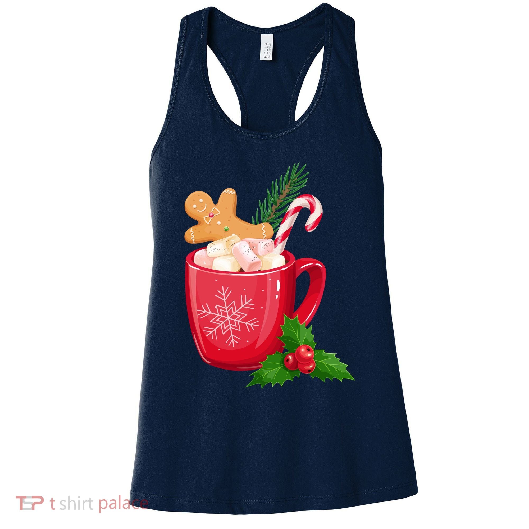 Hot Chocolate Gingerbread Christmas Women's Tank Top