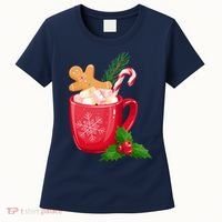 Hot Chocolate Gingerbread Christmas Women's T-Shirt thumb 0