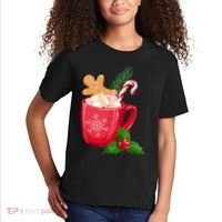 Hot Chocolate Gingerbread Christmas Kids T-Shirt thumb 2