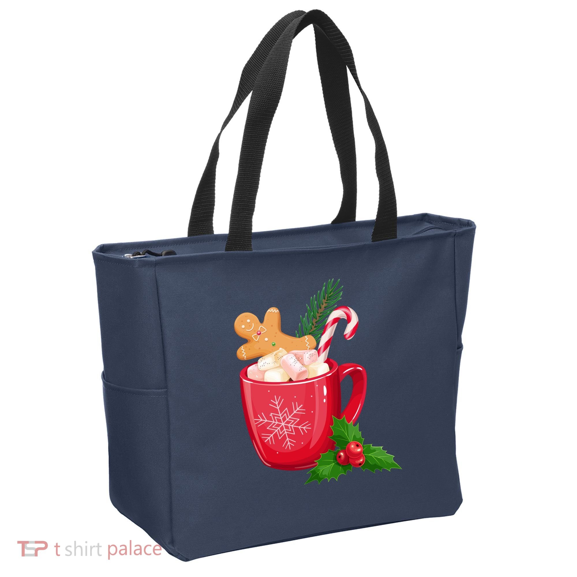 Hot Chocolate Gingerbread Christmas Tote Bag