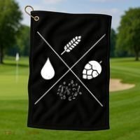 Hop Cross Gift Golf Towel thumb 1