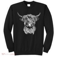 Highland Cow Hand Drawn Illustration Sweatshirt thumb 0