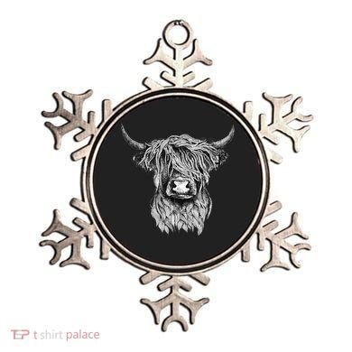 Highland Cow Hand Drawn Illustration Ornament