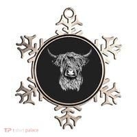 Highland Cow Hand Drawn Illustration Ornament thumb 0