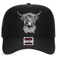 Highland Cow Hand Drawn Illustration Hat thumb 0