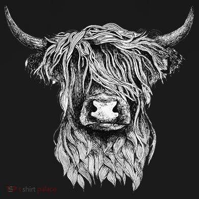 Highland Cow Hand Drawn Illustration Toddler T-Shirt