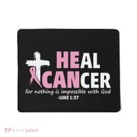 He Can Heal Cancer Breast Cancer Awareness Mousepad thumb 0