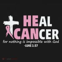 He Can Heal Cancer Breast Cancer Awareness Ornament thumb 1