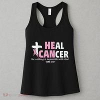 He Can Heal Cancer Breast Cancer Awareness Women's Tank Top thumb 3