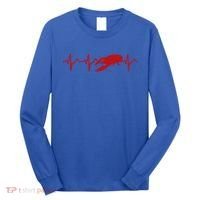 Heartbeat Crawfish Heart Frequency Boil Crew Lobster Season Meaningful Gift Long Sleeve Shirt thumb 0