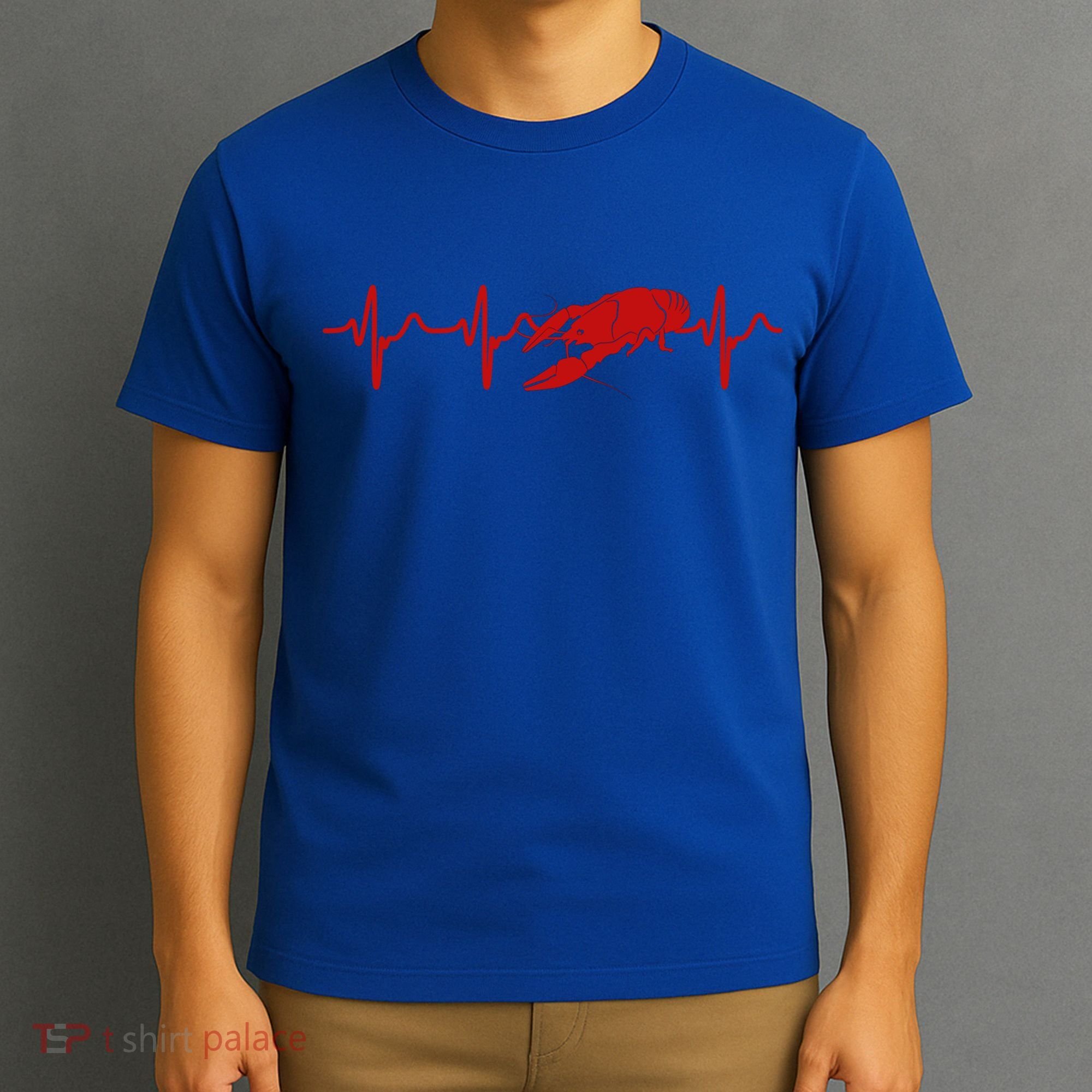 Heartbeat Crawfish Heart Frequency Boil Crew Lobster Season Meaningful Gift T-Shirt