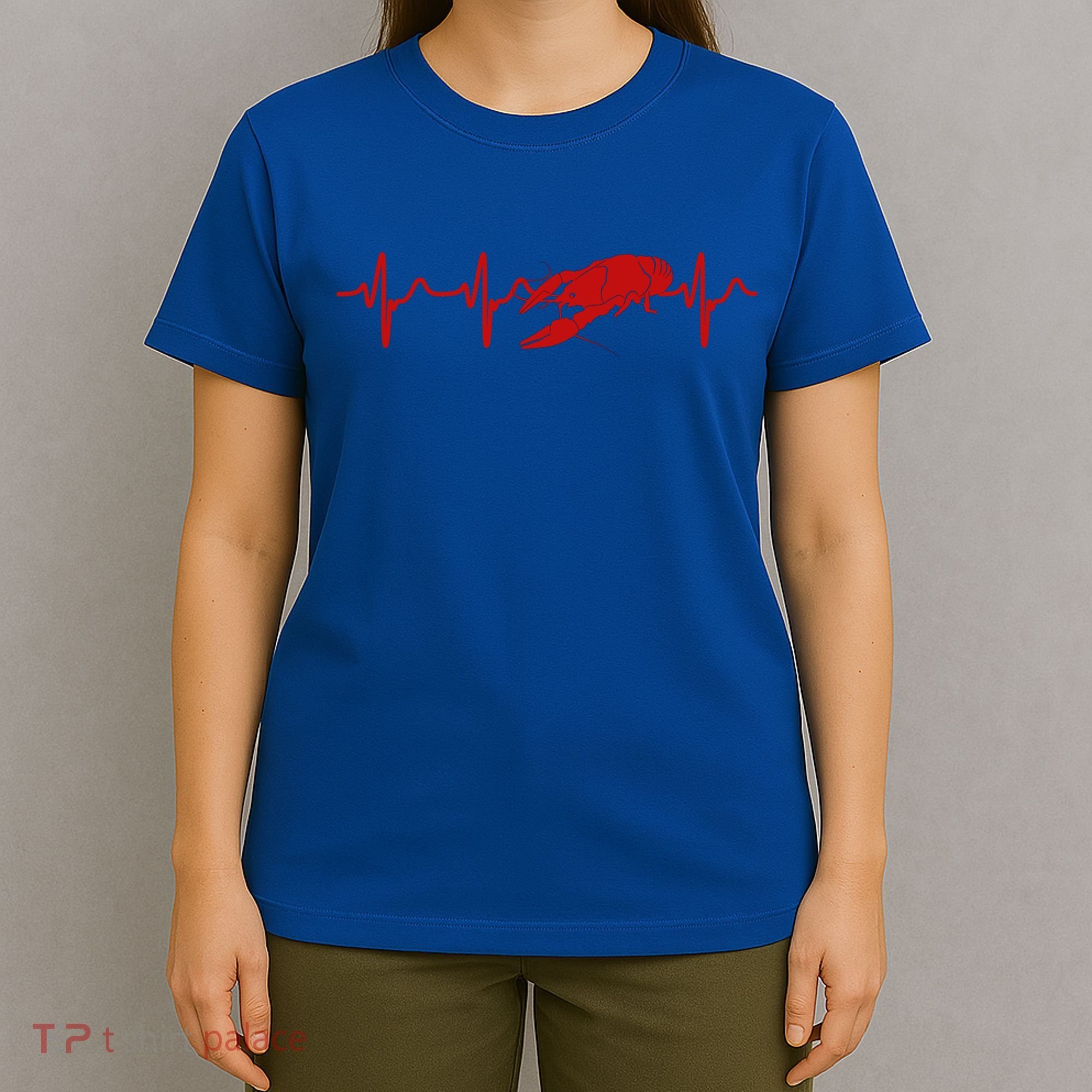 Heartbeat Crawfish Heart Frequency Boil Crew Lobster Season Meaningful Gift T-Shirt