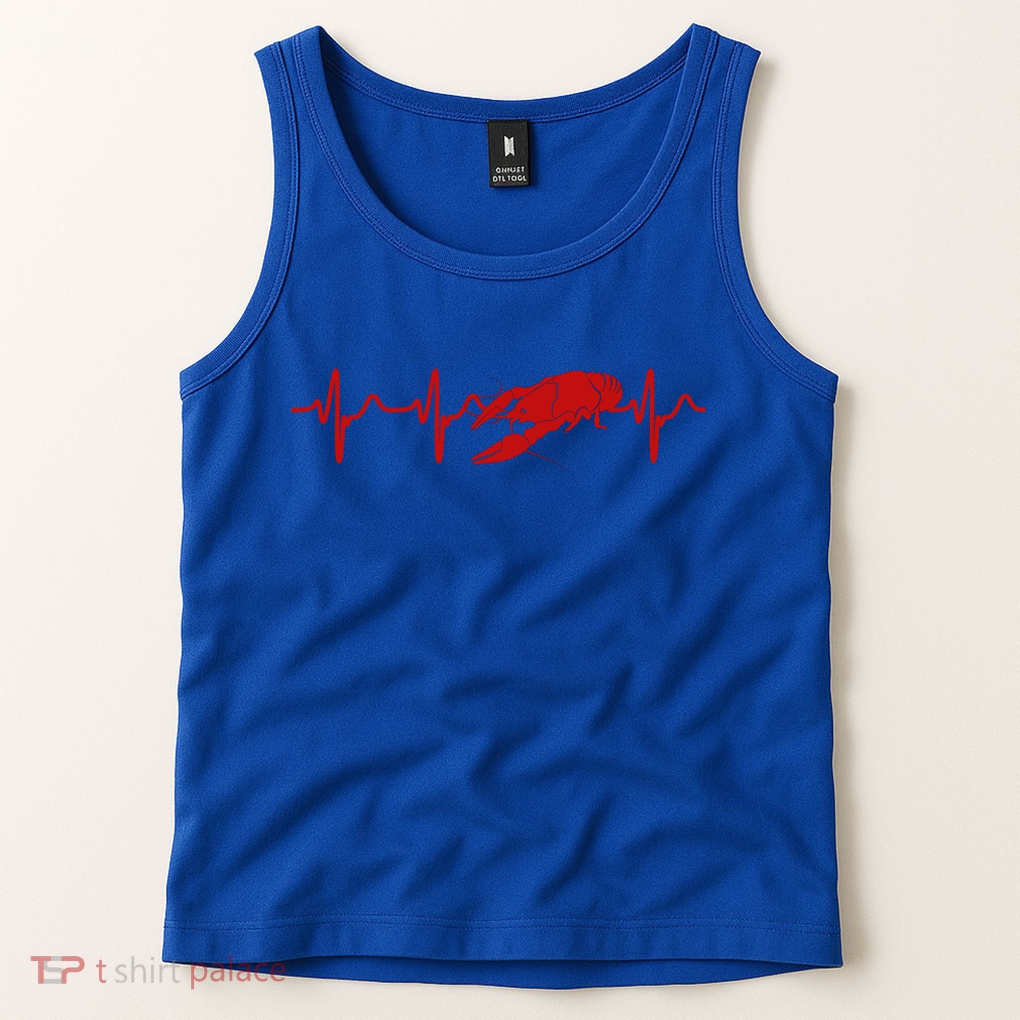 Heartbeat Crawfish Heart Frequency Boil Crew Lobster Season Meaningful Gift Tank Top